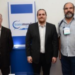 Luiz Lombardi e Marcelo Andrade, da Transmundi, com Marcelo Guimarães, da Palmitur Turismo