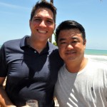 Marcius Feijó, da Abreu Online, e Renato Kido, da Visual Turismo