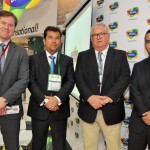 Marx Beltrão, Ministro do Turismo, Ruy Gaspar, secretário de Turismo do RN, Roy Taylor, do M&E, e Diego Araujo, secretário de Turismo do Maranhão
