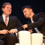 Marx Beltrão, então ministro do Turismo, e Marcus Rossi, do Festuris, em 2016