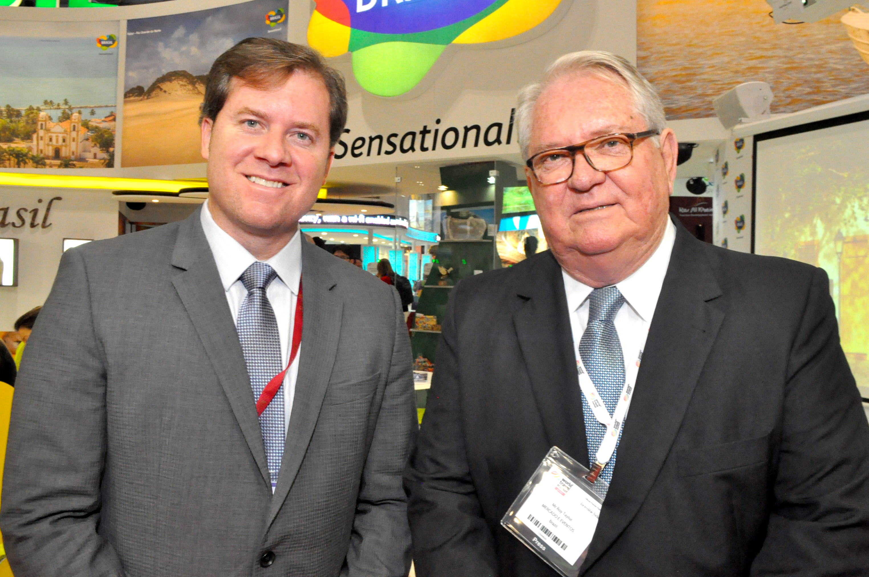 Marx Beltrão, Ministro do Turismo, e Roy Taylor, do M&E Marx Beltrão, Ministro do Turismo, e Roy Taylor, do M&E