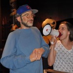 Mayra Jacob, da Viaja Net, aos berros com o diretor Steven Spielberg Mayra Jacob, da Viaja Net, aos berros com o diretor Steven Spielberg