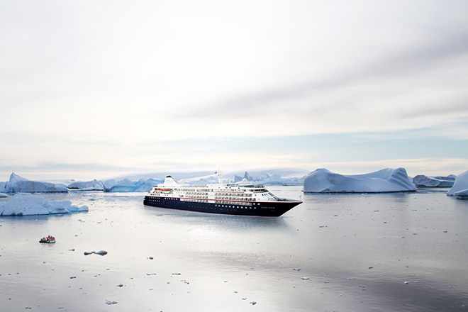 O novo navio Silver Cloud, da Silversea