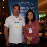 Pablo Zabala, do Discover Cruises, e Monica Samia, da Braztoa