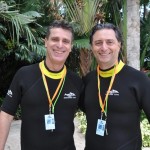 Patrick Yvars, do Visit Orlando, e Mauricio Alexandre, do Sea World Patrick Yvars, do Visit Orlando, e Mauricio Alexandre, do Sea World