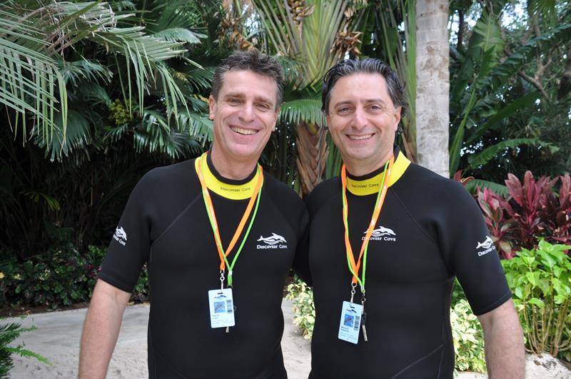 Patrick Yvars, do Visit Orlando, e Mauricio Alexandre, do Sea World Patrick Yvars, do Visit Orlando, e Mauricio Alexandre, do Sea World