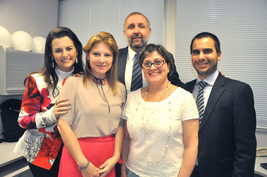 Roberta Batista, Jacqueline Ledo, Nádia Kardouss, Gustavo Esusy e Gilson Azevedo, da Copa Airlines