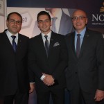 Roberto Bertino, presidente, Rafael Menna, CEO, e Ricardo Pompeu, VP da Nobile Hotéis