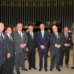Roy Taylor com representantes do trade e políticos