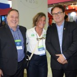 Sergio Alves, da Unicom Promo, Mari Masgrau, do M&E, e Vinicius Lummertz, presidente da Embratur