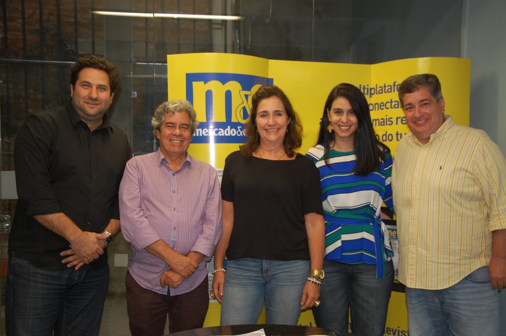 Porto de Galinhas CVB visita a sede do M&E Vitor Bauab, Rui Xavier, Valéria Gordilho, Luciana Fernandes e Otaviano Maroja