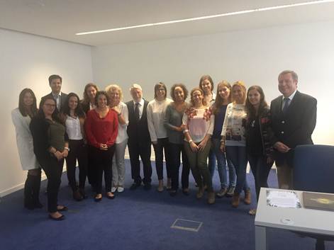 BWT Operadora apresenta Brasil para os agentes portugueses Adonai Aires de Arruda, Presidente da Holding Higi Serv, ao centro, e o Sr. Artur Abreu, presidente da Abreu Viagens, na ponta direita