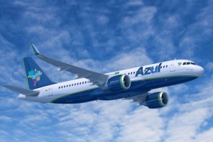 A320neo da Azul tem novo sistema de entretenimento