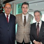 Eduardo Araújo, da Ietur, Eraldo Alves, da CNC, e Aroldo Araujo, benemérito da ACRio