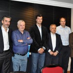 Mario Carvalho com a diretoria e membros do Conselho da Abracorp, em 2016