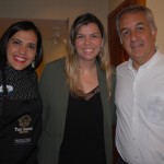 Marjorie Schoroeder, do SeaWorld com Mariana Azevedo e Sylvio Ferraz, da MMTGapnet