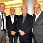 Martinho Moura, presidente da Anntur, Marcelo Alves, futuro presidente da Riotur, Nilo Felix, secretário de Turismo do RJ, e Roberto Maciel, do Lagoon Gourmet