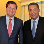 Marx Beltrão, ministro do Turismo, e Alexandre Sampaio, presidente do Conselho de Turismo da CNC e da FBHA