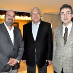 Michael Nagy, do Rio CVB, Paulo Protássio, presidente da ACRJ e novo conselheiro de Turismo do governo de Marcelo Crivella, e Eraldo Alves, da CNC