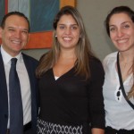 Vicente Brasil, da CVC, com Natalia Marques e Marcia Martinez, da Latam