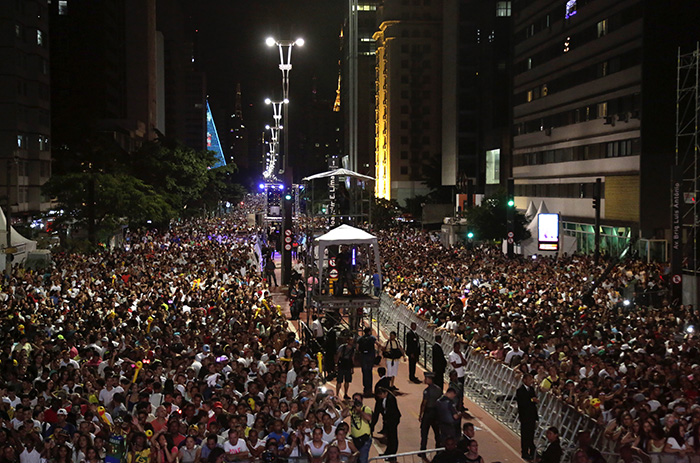 Réveillon na Paulista em 2015 (Foto: José Cordeiro/SPTuris)