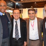 Luis Sobrinho e Enrique Martin-Ambrosio, da Air Europa com Valter Patriani e Marcello Patelli, da CVC
