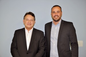 Luiz Fernando Moraes visitou a sede do M&E em São Paulo e foi recebido pelo diretor de Inteligência Comercial João Taylor