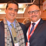 Paulo Henrique Salles, da Tap com Hildebrando Barboza, da Embaixada do Brasil na Espanha