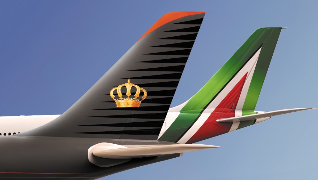 Alitalia e Royal Jordanian assinam acordo de codeshare Alitalia e Royal Jordanian estabelecem um acordo de codeshare