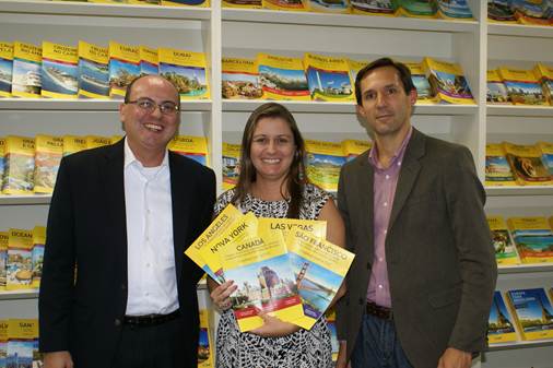 CVC anuncia ex-Nascimento para produtos internacionais 1 Fabio Mader, diretor de produtos Internacionais, Melissa Rosa, gerente de produtos Internacionais para Estados Unidos e Canadá, e Rodrigo Vaz, gerente sênior de prodtutos para América do Sul, América do Norte e Caribe