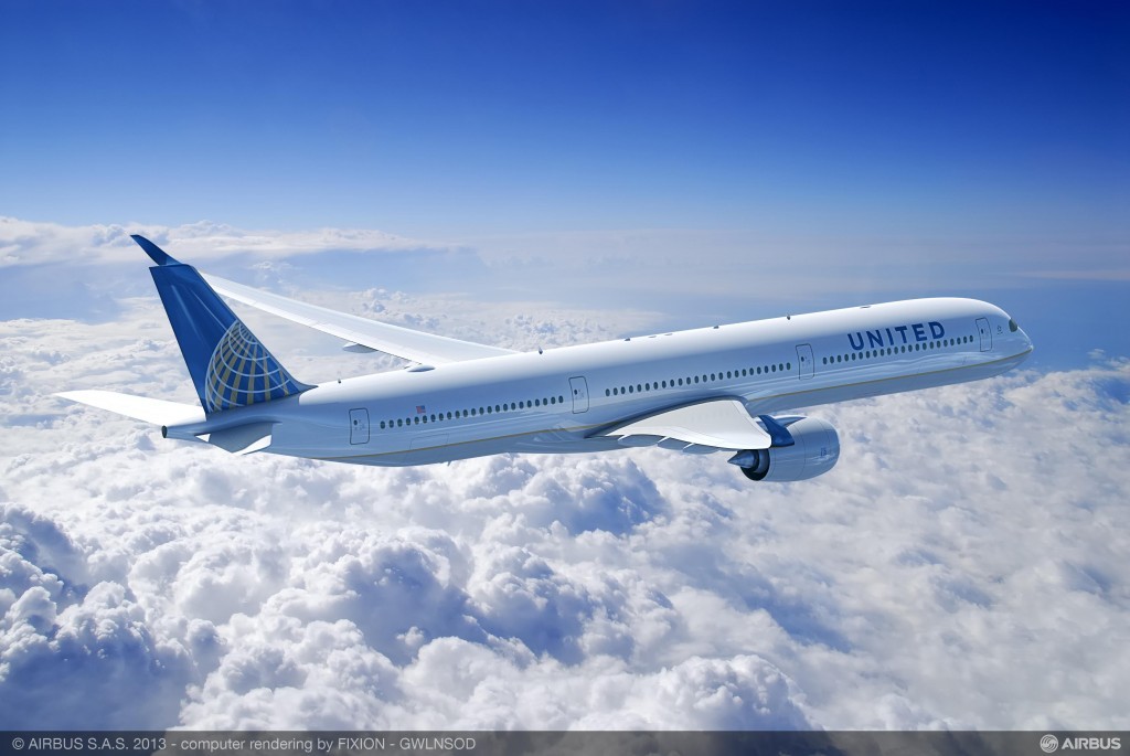 United Airlines considera trocar encomenda de A350s por A330neos; saiba mais 1 A350-1000_United