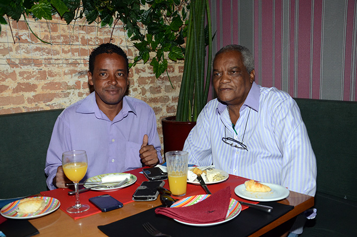 Alex Tadeu e Jose de Almeida, da Viagens Sazotours Alex Tadeu e Jose de Almeida, da Viagens Sazotours