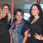 Cecilia Toledo, da PUC Turismo, Talita Oliveira, da Magestur, e Roberta Quintino, da R11