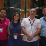 Gustavo Benette, Débora Gonçalves, João Gonçalves e Adilson Melo, da NCL