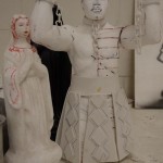 Estruturas são feitas em miniaturas de isopor