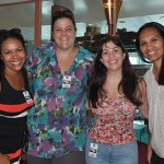Elissandra Américo, da Arianas Turismo, Carmem Farinella, da Vertical Brasil, Beatriz Guerra, da Maritimos, e Priscila Sales, da R11