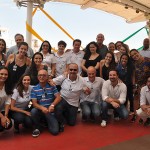 Equipe da R11 a bordo do Celebrity Infinity
