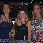 Fernanda Cypriano, da Topfly, Karla Quitza, da Queen Travel, e Denise Amado, da Discover