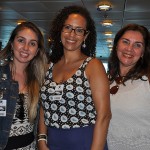 Thays Ancev, da Agaxtur, Leonilda Santos, da Braun, e Simone Galetto, da Mendestur