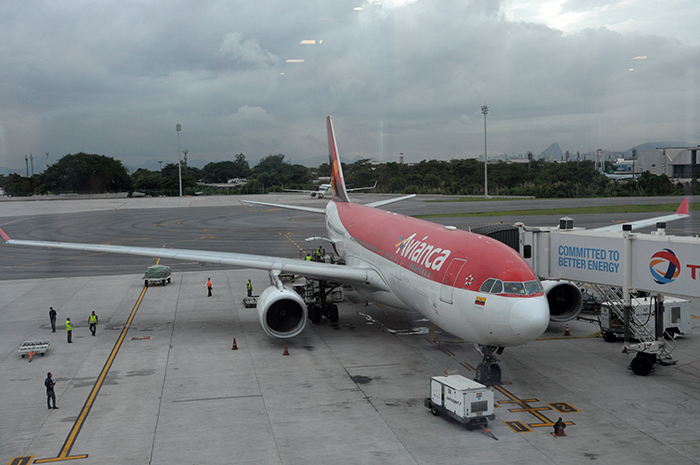 A330 da Avianca chega ao Galeão