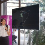 Alexandra Pinillos, da Aqua Expeditions, apresentou as opções do cruzeiro fluvial de luxo que passa por parte do rio amazonas, no Peru