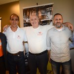 Alexandre Gomes, Luiz Antonio, Sérgio Protti, Carlos Daniel, e Ricardo de Barros, da Flytour Viagens