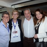 Ana Maria Berto, da Orinter, Bárbara Picolo e  Michael Barkoczy, da Flytour Viagens, e Magda Nassar, da Braztoa