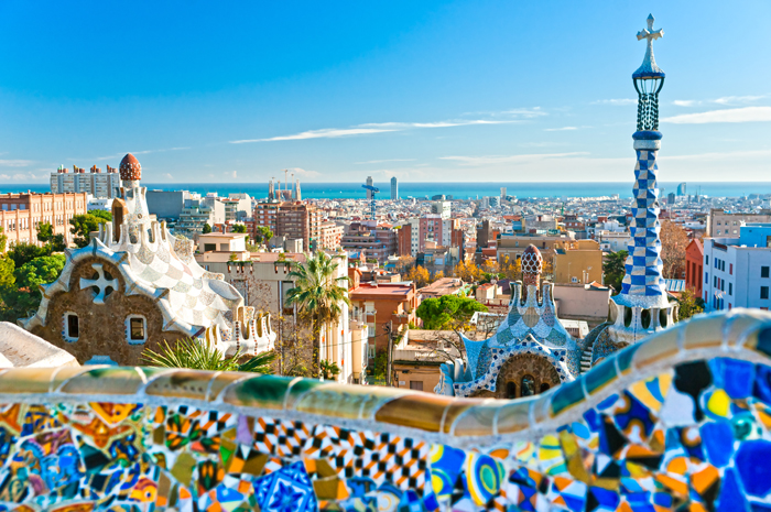 Park Guell, em Barcelona.