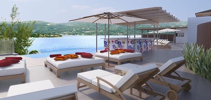 AMResorts inaugura novo resort para adultos em Montego Bay Área externa do empreendimento recém inaugurado com vista para o mar (Foto: breathlessresorts.com)