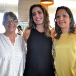 Cristina Scielzo e Maria Clara Rompani, da Discover Cruises, com Patrícia Lacerda, da American