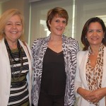 Cássia Mazella e Carla Medeiros, da Collection, e Soely Oliveira, da BCD Travel