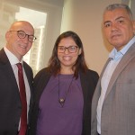 Dagoberto Silva, da Luzeiros, Carolinne Ribeiro, da Alatur JTB, e Carlos Nascimento, da Collection