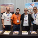 Daniel Costa, Albert Akan, Barbara Picolo, e Mauricio Oliveira, da Flytour