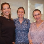 Elizete Silva, da HP, Fernanda Martins, da ADP, e Alice Seterval, da DMG